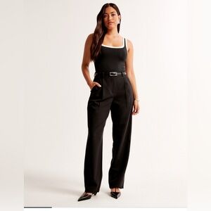 Curve Love A&F Quinn Tailored Straight Pant 29 S / 8 Petite